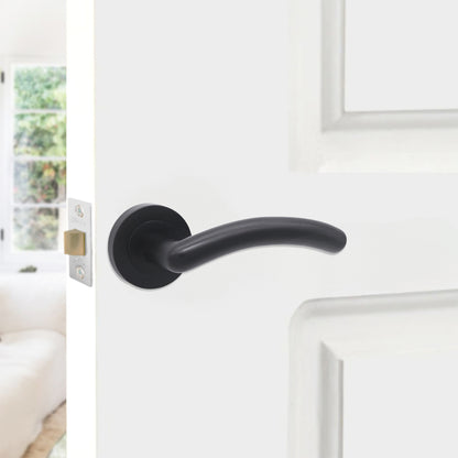 Taurus Lever Door Handle Matt Black