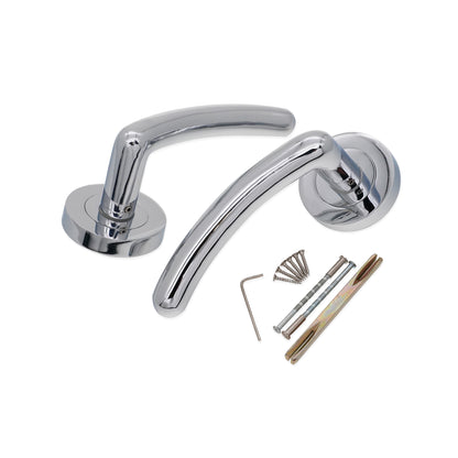 Taurus Lever Door Handle Polished Chrome