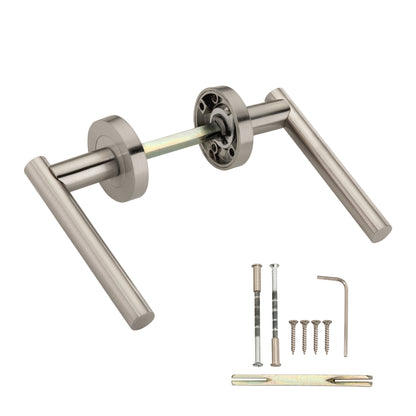 Jura Lever Door Handle Satin Nickel