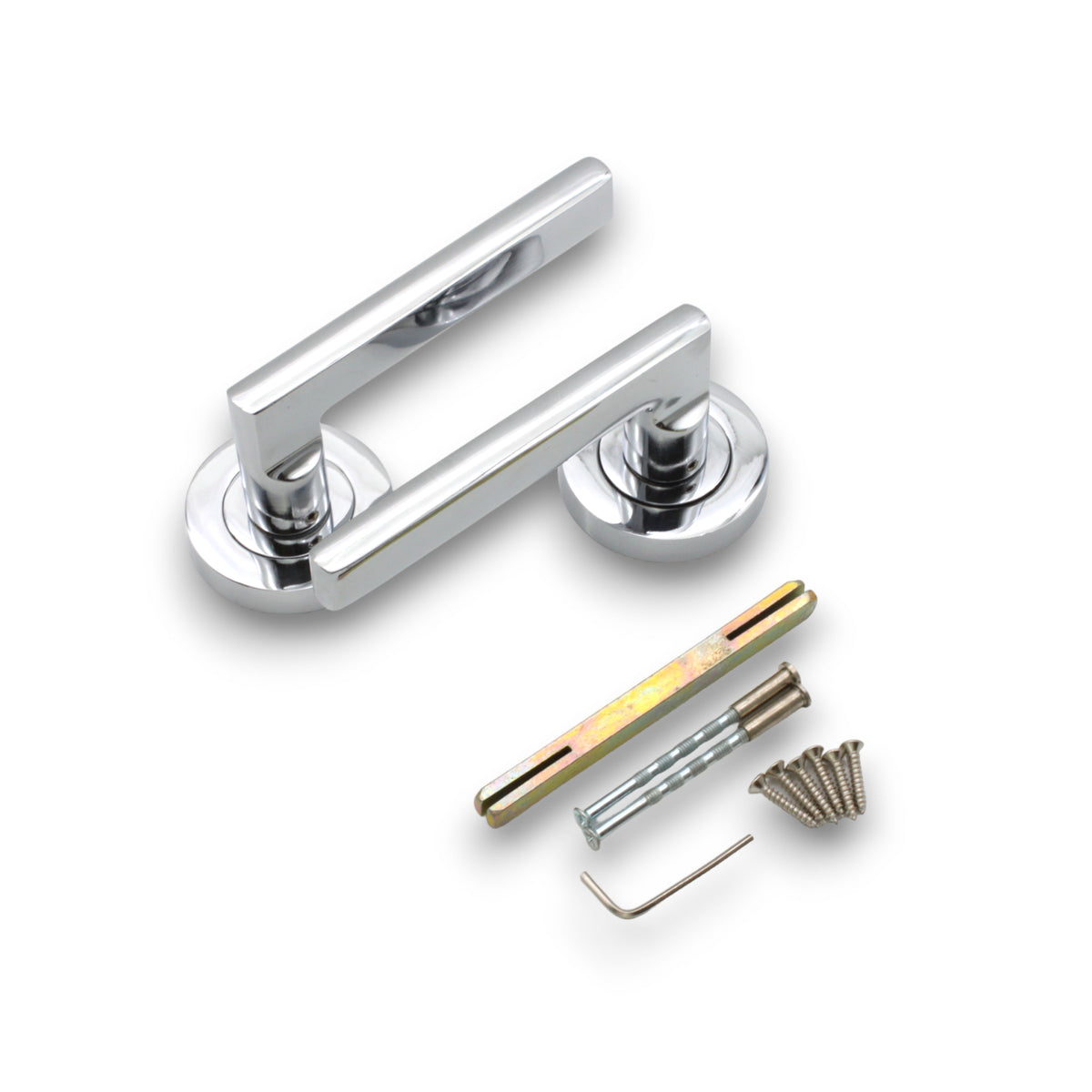Drox Lever Door Handle Polished Chrome