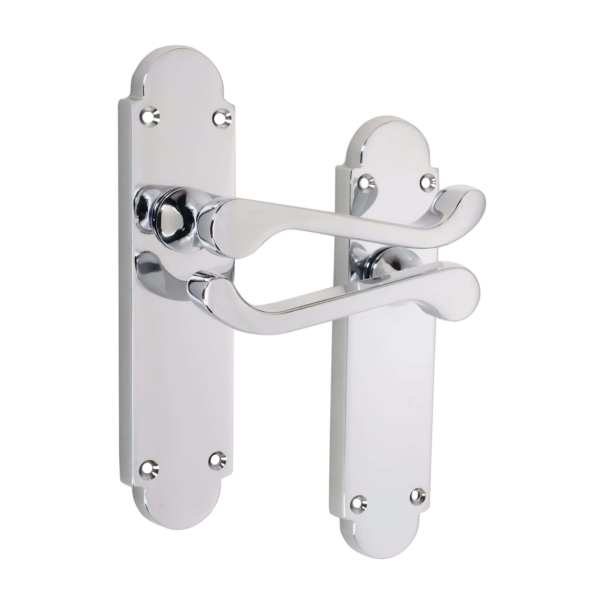 Oakley Lever on Backplate Latch Polished Chrome