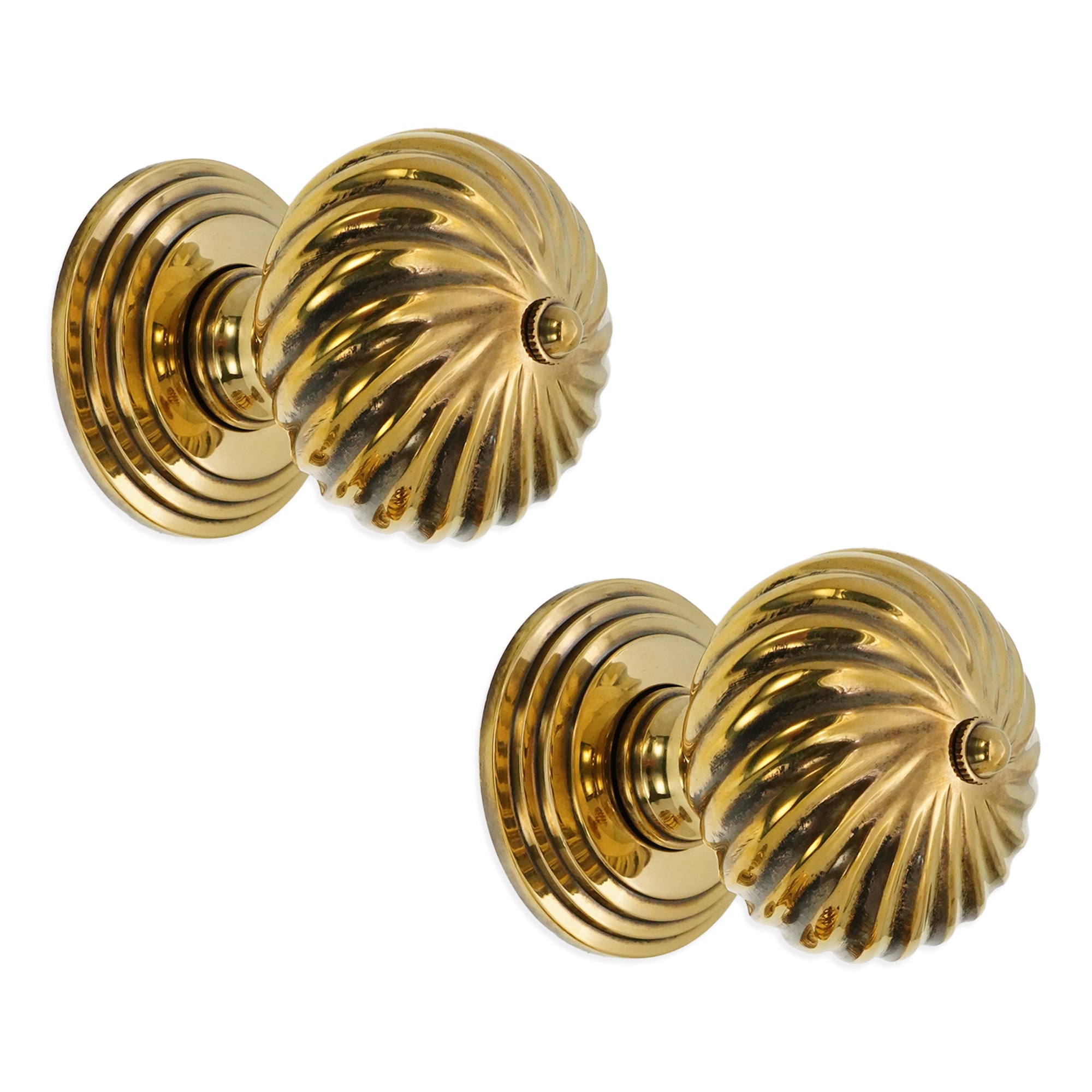 Burcot Mortice Door Knob Aged Brass