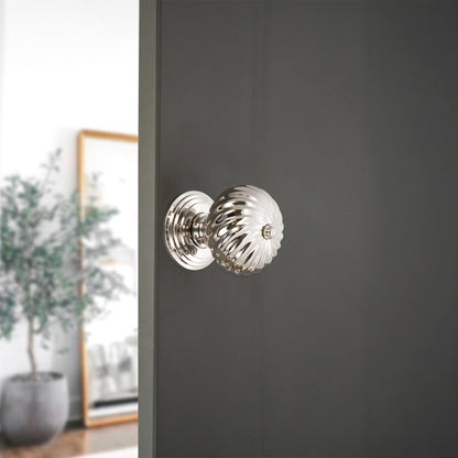 Burcot Mortice Door Knob Polished Nickel