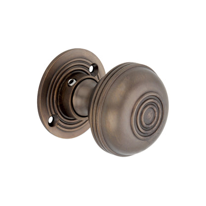 Bloxwich 50mm Rim/Mortice Door Knob Aged Bronze