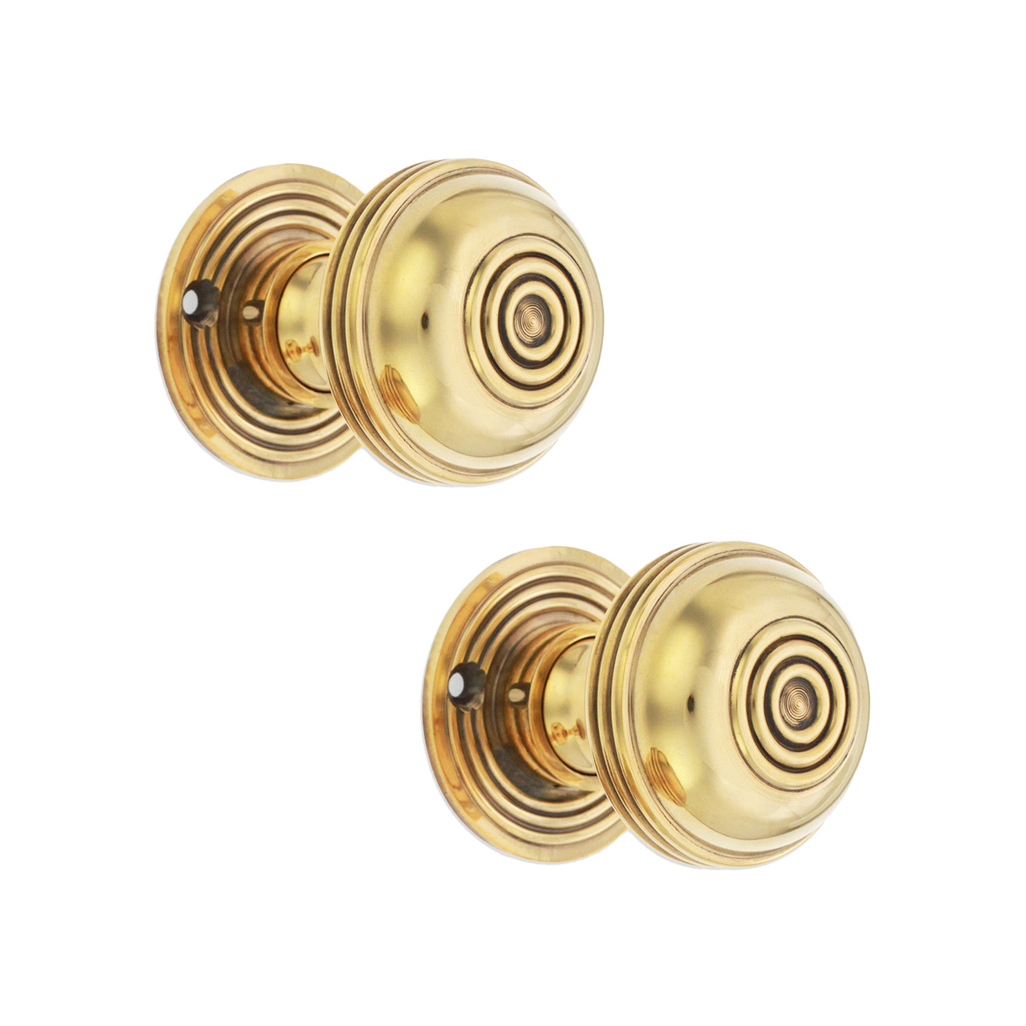Bloxwich 50mm Rim/Mortice Door Knob Aged Brass