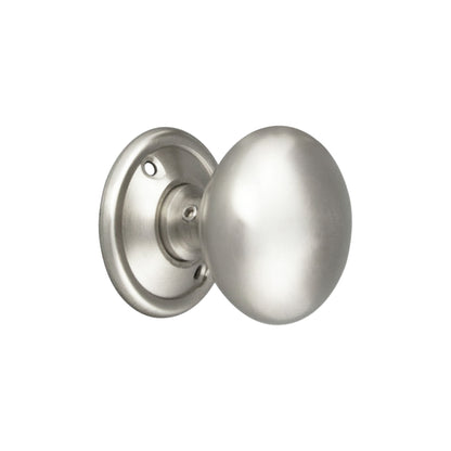 Cottage Large 50mm Rim/Mortice Door Knob Satin Chrome
