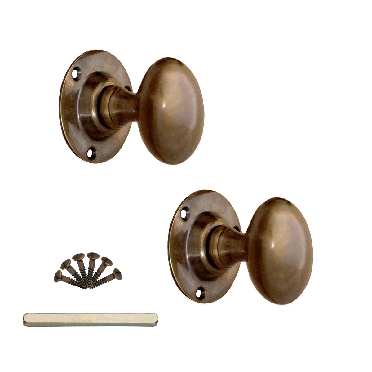 Oval Mortice Door Knob Antique