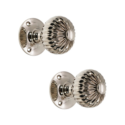 Regency Mortice Door Knob Polished Nickel