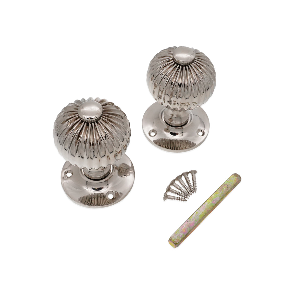 Regency Mortice Door Knob Polished Nickel