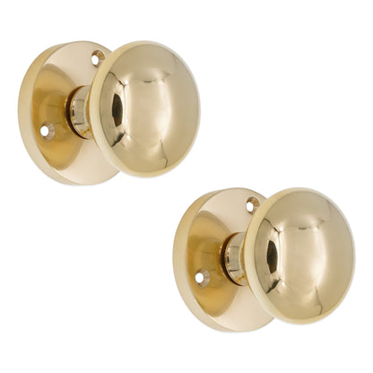 Victorian Door Knob Polished Brass