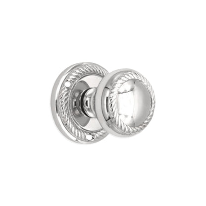 Georgian Mortice Door Knob Polished Chrome