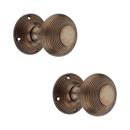 Beehive Door Knob 55mm Antique Spira