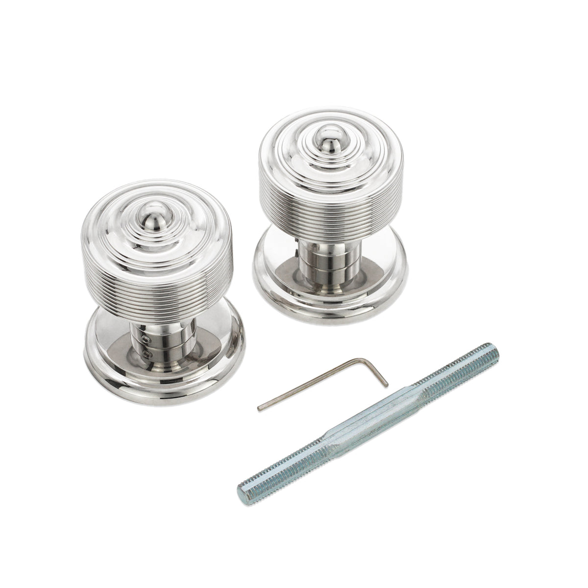 Carter Mortice Door Knob Polished Nickel