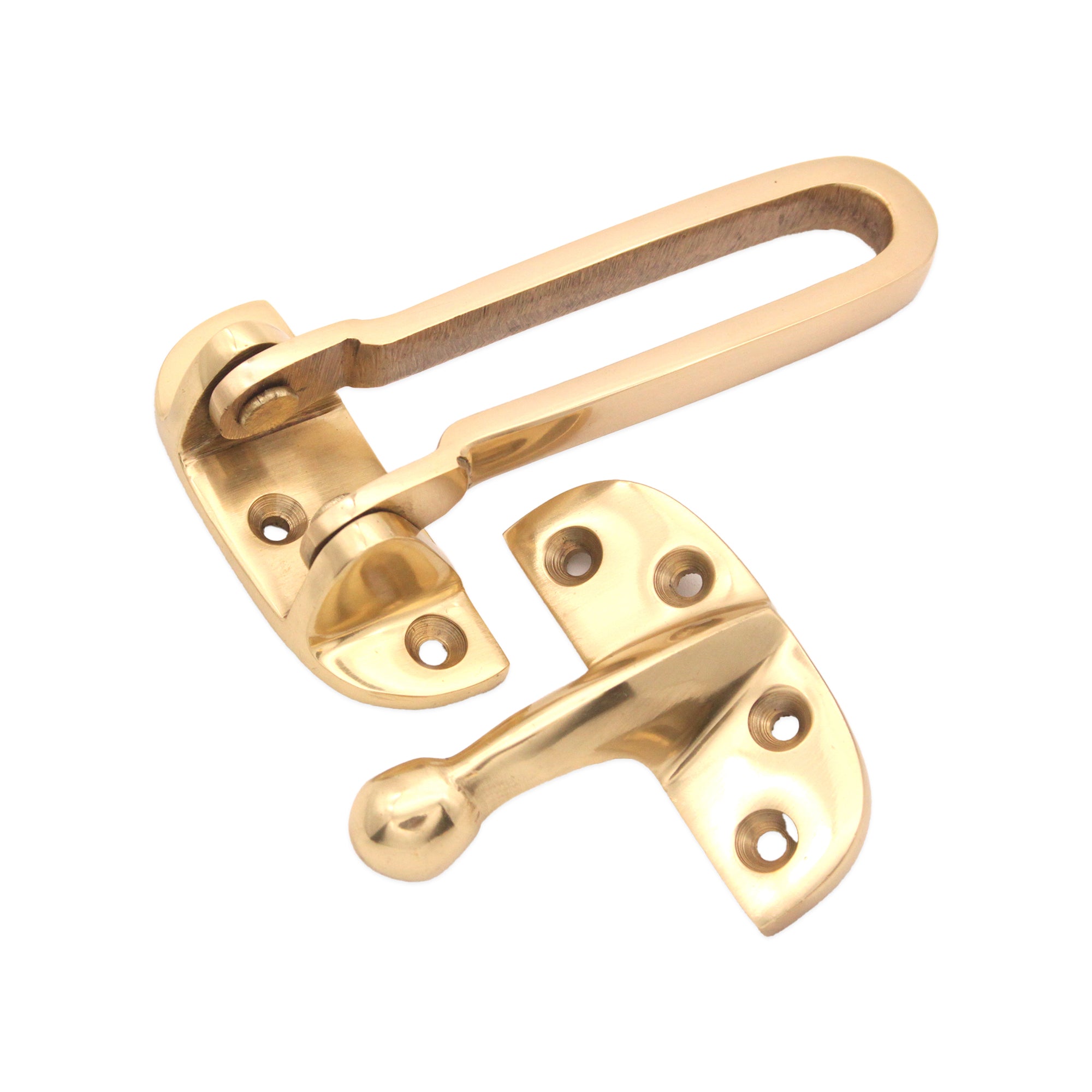 Brass Door Guard 105mm Polished Brass