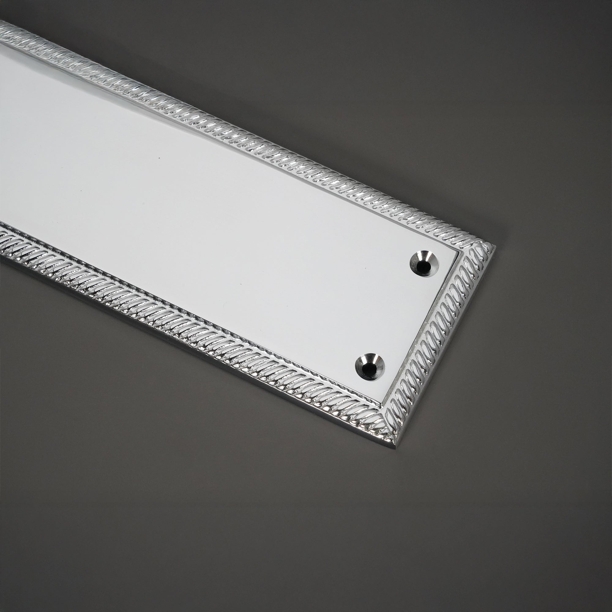 Georgian Finger Plate 300mm Polished Chrome