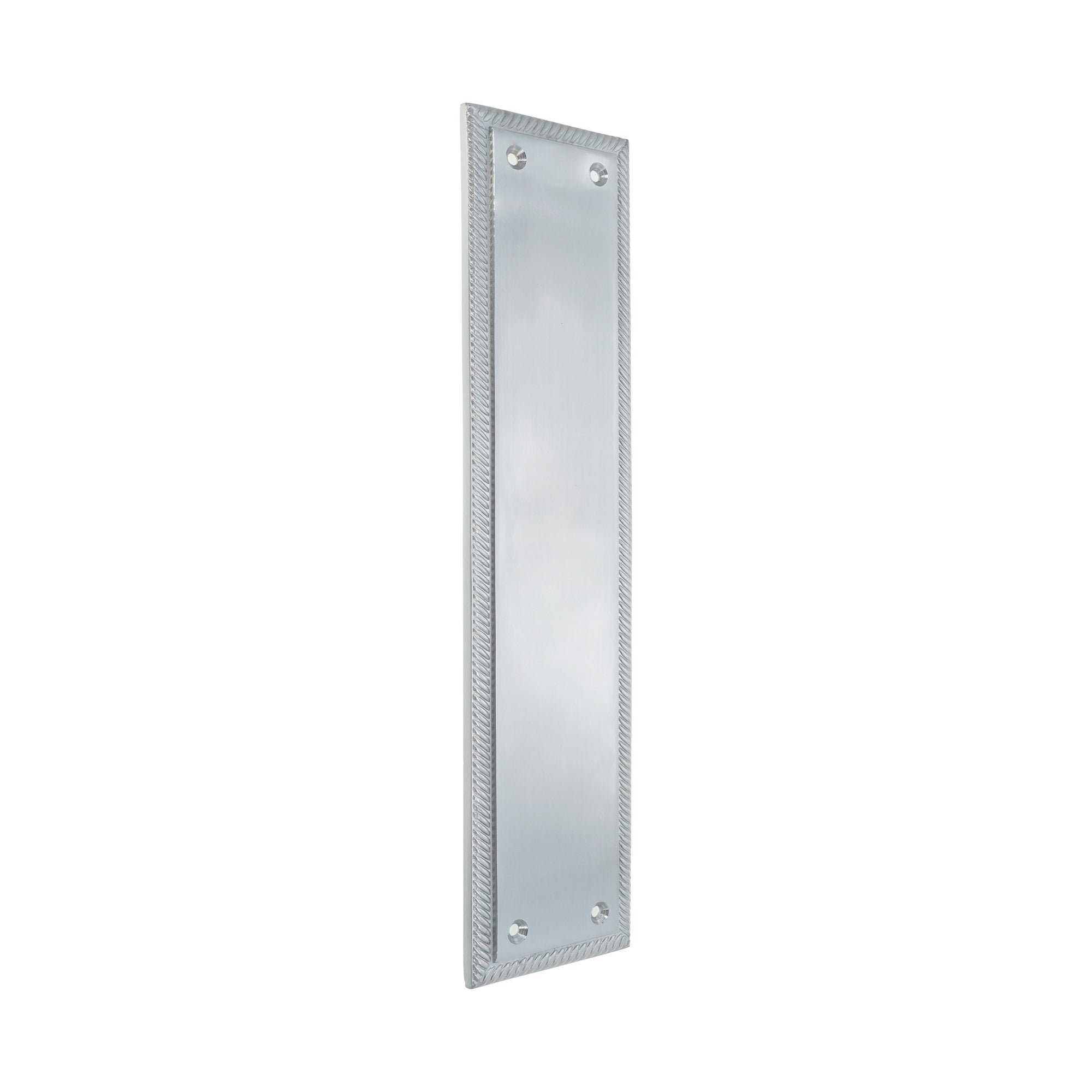 Georgian Finger Plate 300mm Satin Chrome