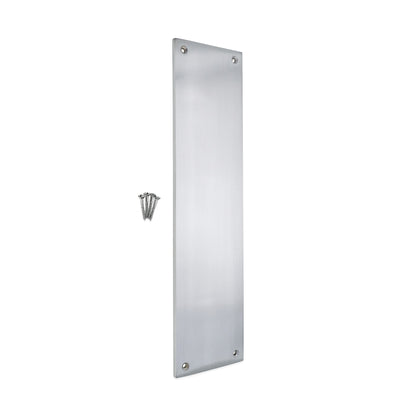 Victorian Finger Plate 300mm Satin Chrome