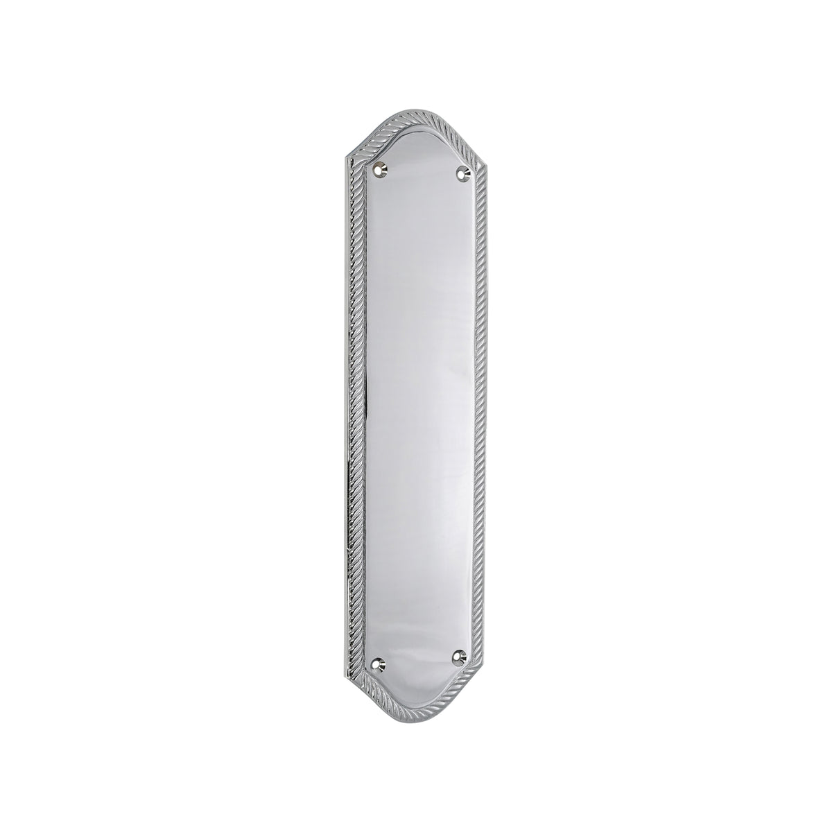 Georgian Half Round Finger Plate 300mm Polished Chrome