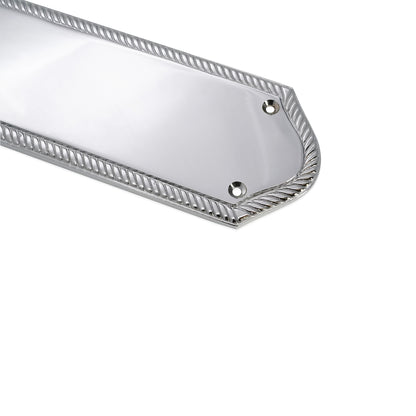 Georgian Half Round Finger Plate 300mm Polished Chrome