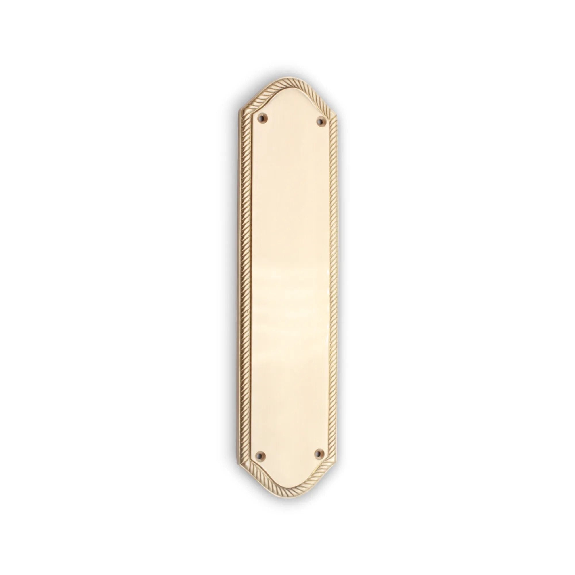 Georgian Half Round  Finger Plate 300mm Satin Brass