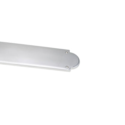 Victorian Half Round Finger Plate 300mm Polished Chrome