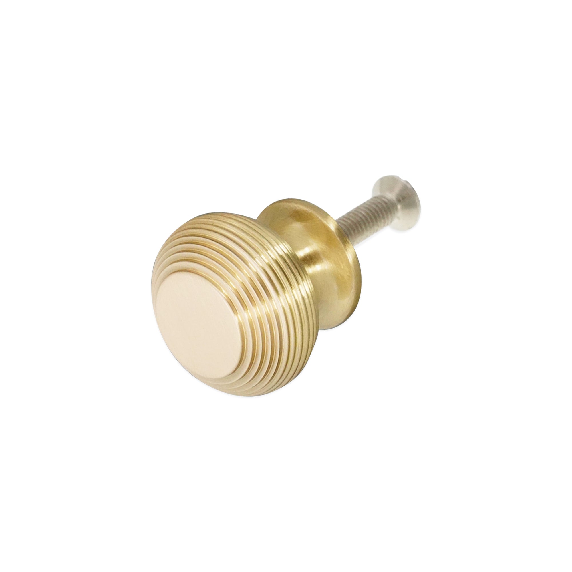 Beehive Large 40mm Cupboard Knob Satin Brass