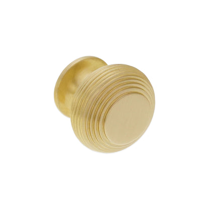 Beehive Large 40mm Cupboard Knob Satin Brass