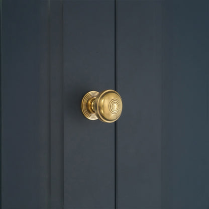 Preston Small 32mm Cupboard Knob Aged Brass