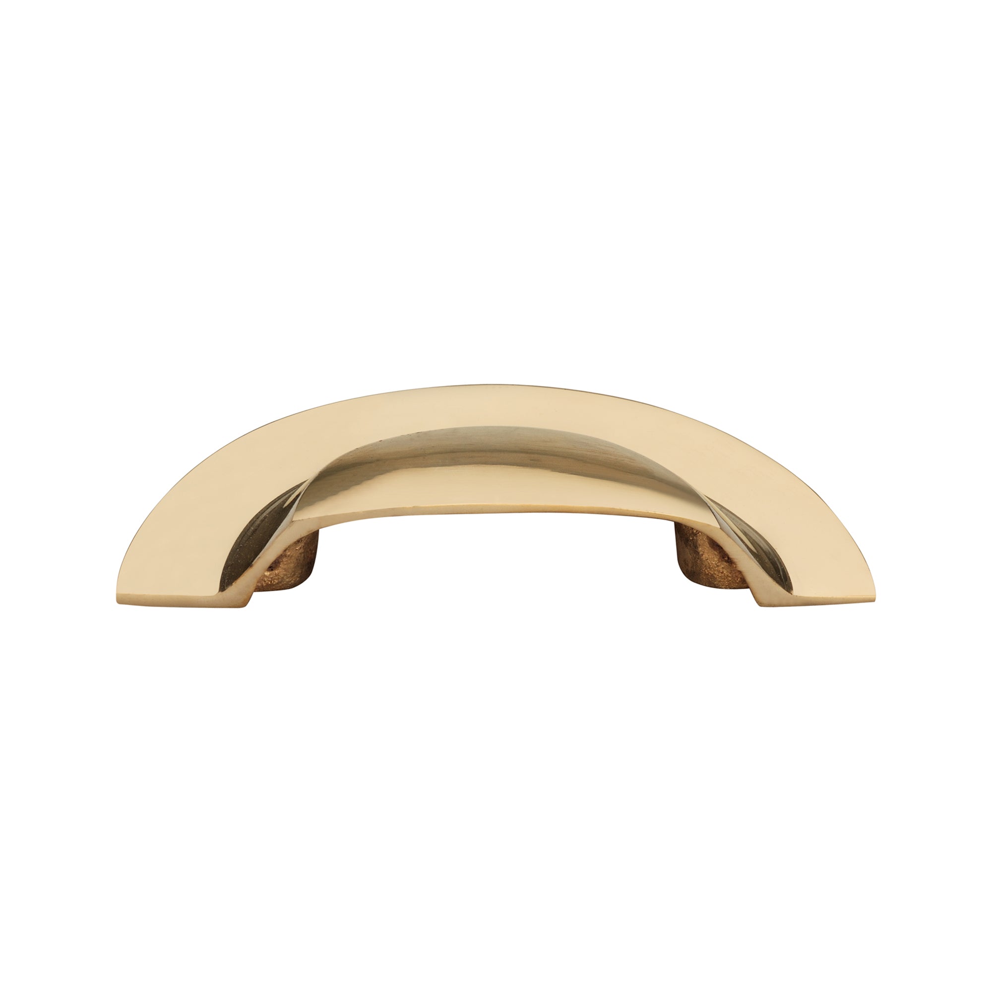 Slim Cup Handle Large Polished Brass Unlacquered