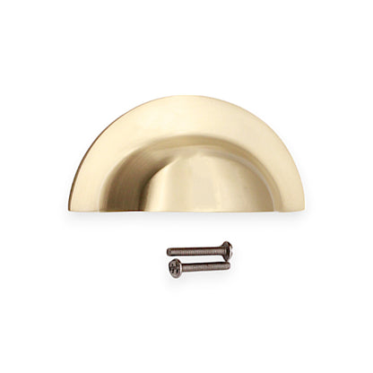 Slim Cup Handle Large Satin Brass