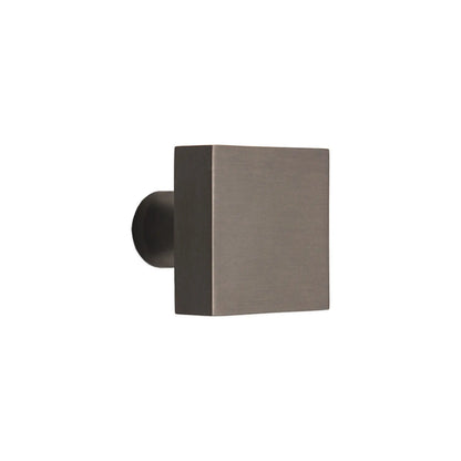 Square Cupboard Knob Gunmetal Grey Spira