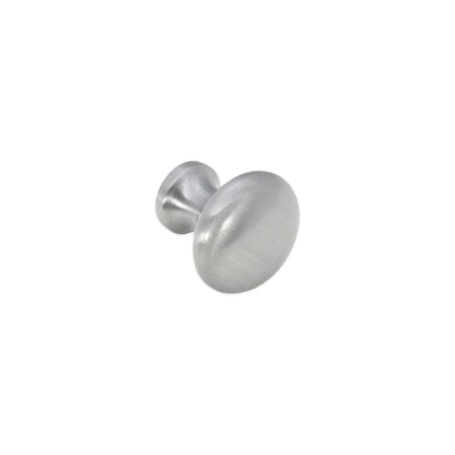 Mushroom 25mm Cupboard Knob Satin Chrome
