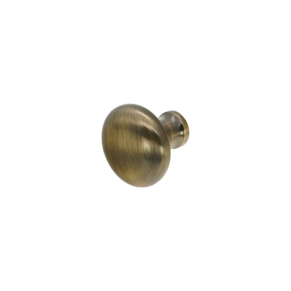 Mushroom 32mm Cupboard Knob Antique Brass