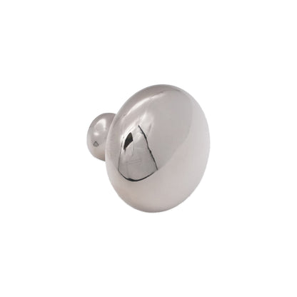 Mushroom 38mm Cupboard Knob Polished Nickel