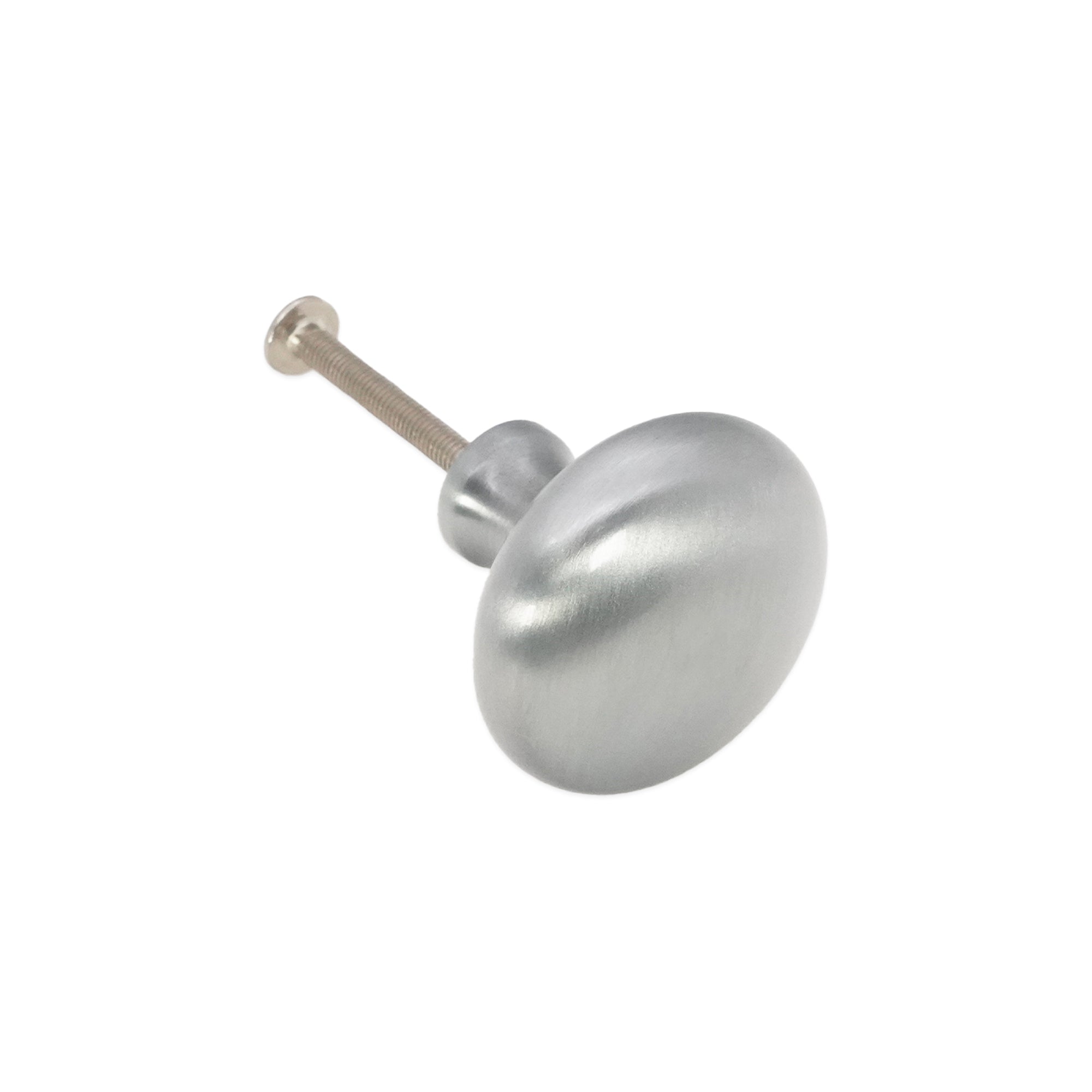 Mushroom 38mm Cupboard Knob Satin Chrome