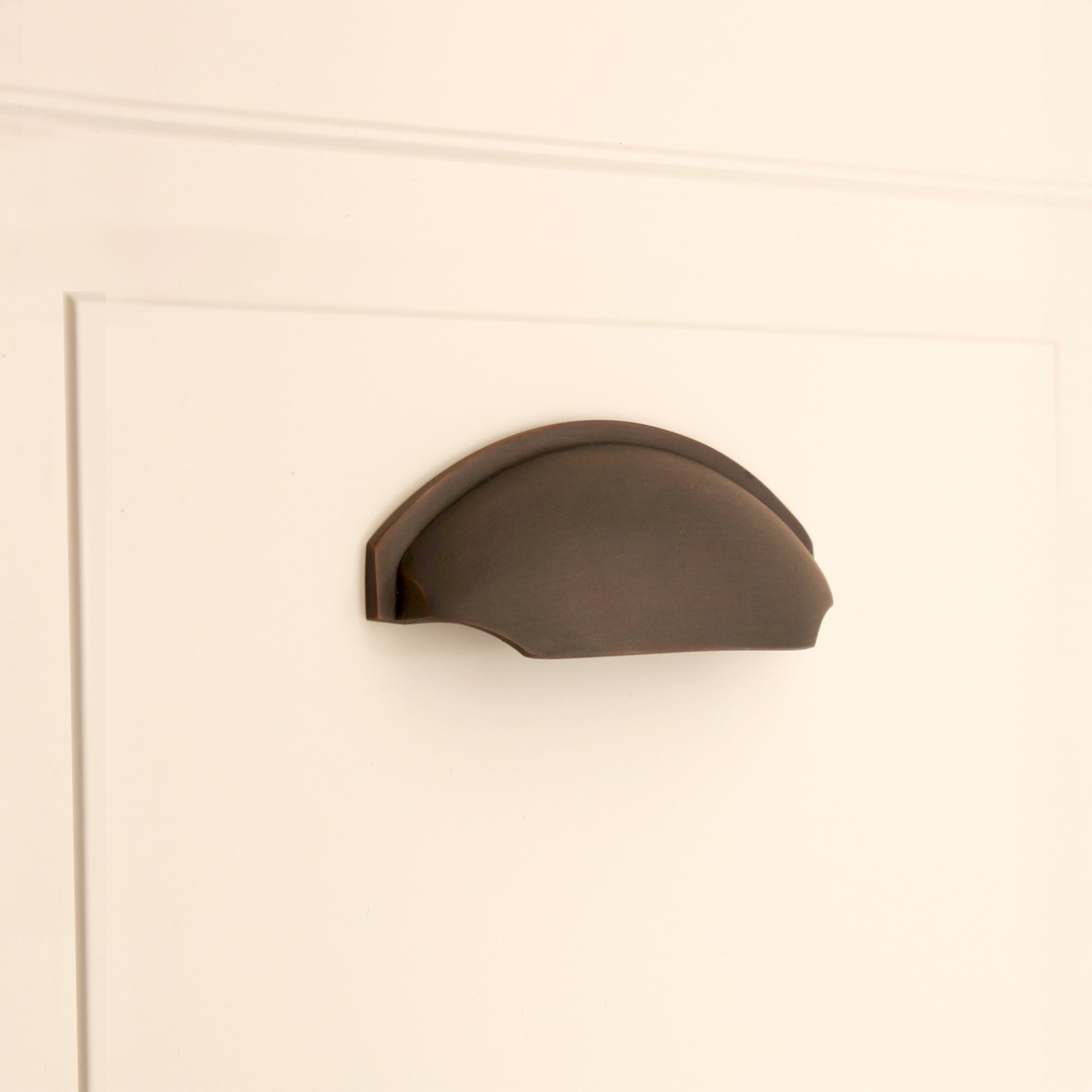 Tulip Cup Drawer Pull Aged Bronze