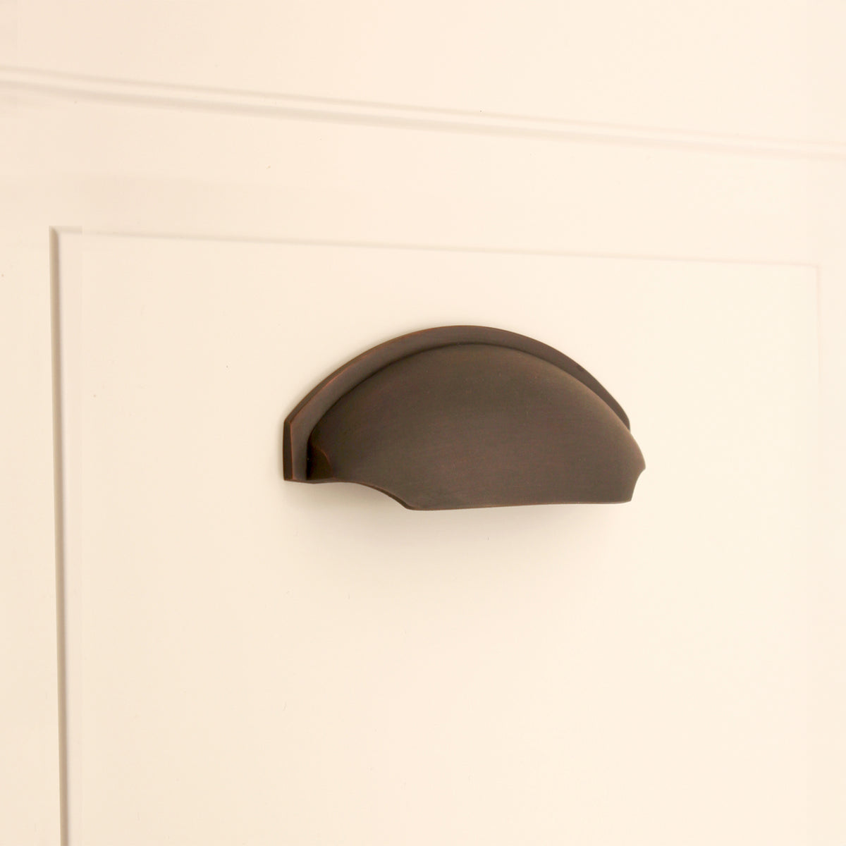 Tulip Cup Drawer Pull Aged Bronze