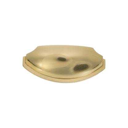 Tulip Cup Drawer Pull Polished Brass