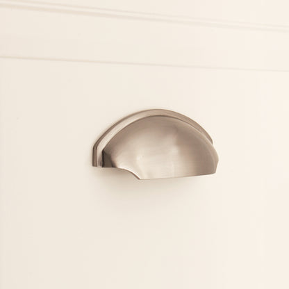 Tulip Cup Drawer Pull Satin Nickel