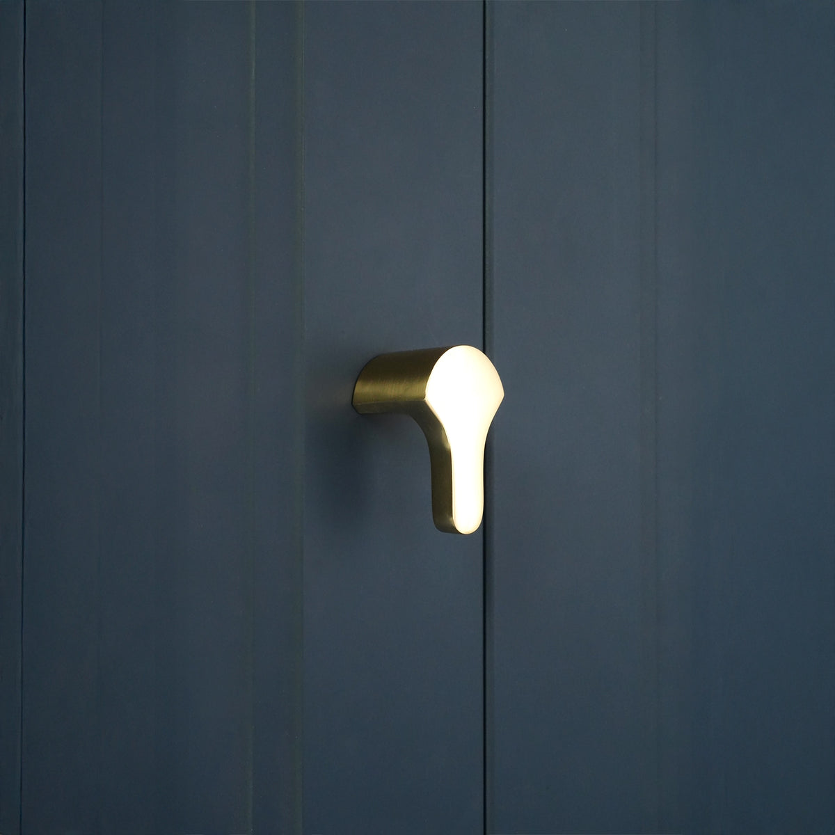 Tulip Drop Pull Polished Brass
