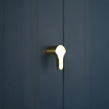 Tulip Drop Pull Polished Brass