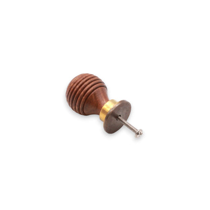 Rosewood Preston Small Cupboard Knob Aged Brass