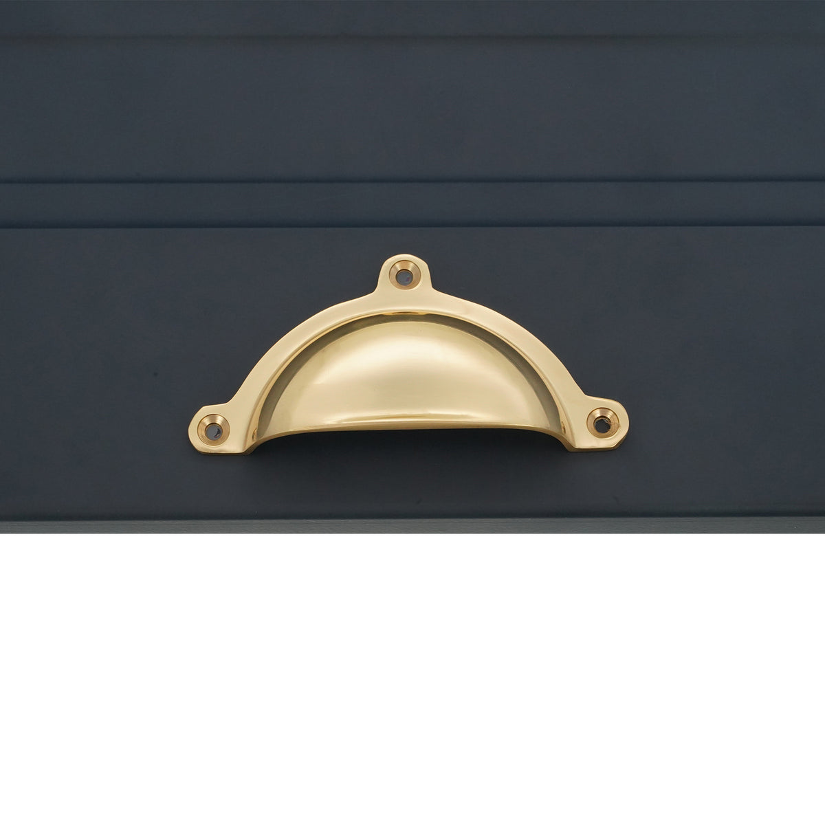 Cottage Cup Pull Polished Brass