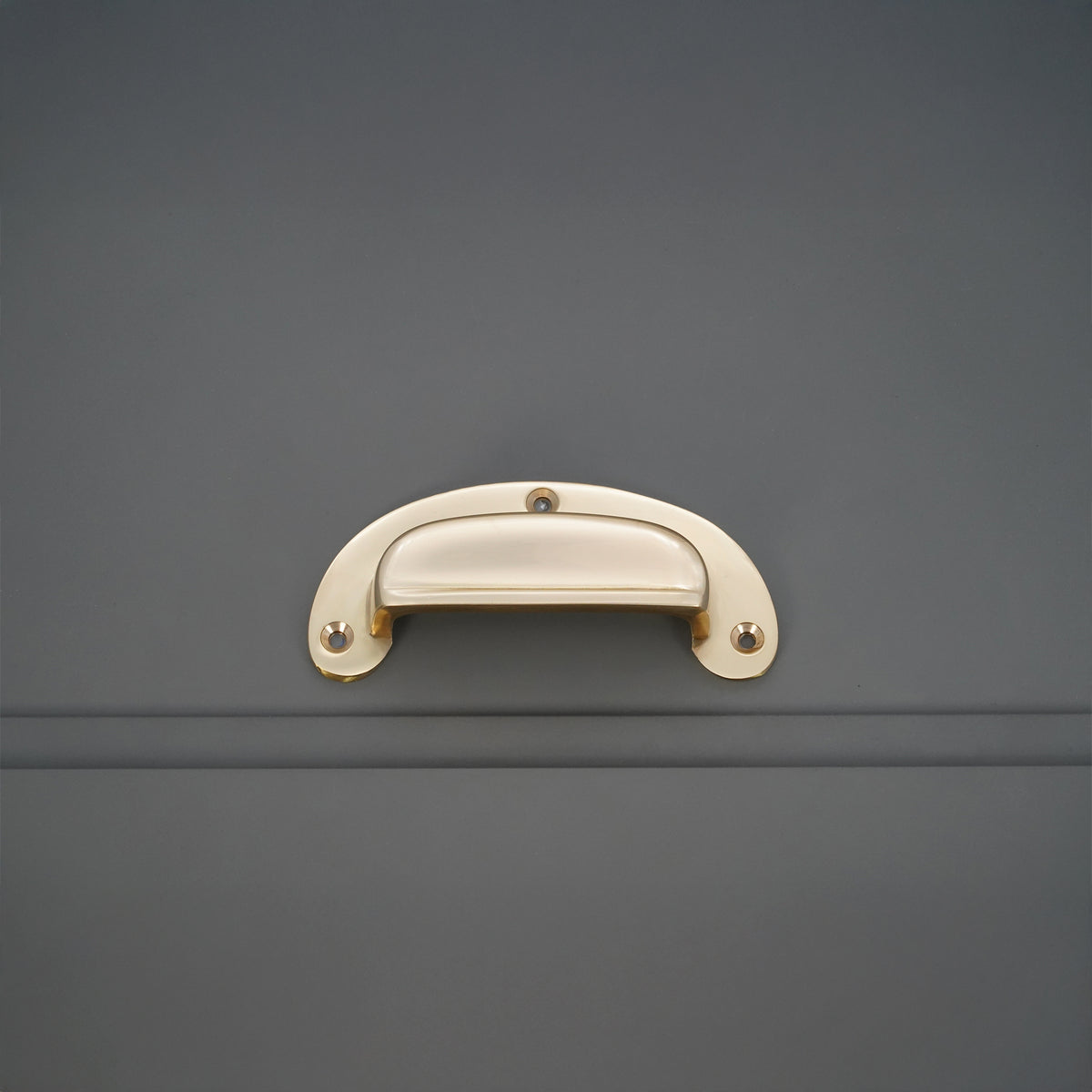 Traditional Cup Pull Polished Brass