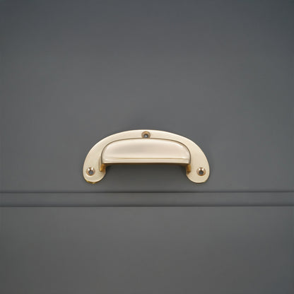 Traditional Cup Pull Polished Brass