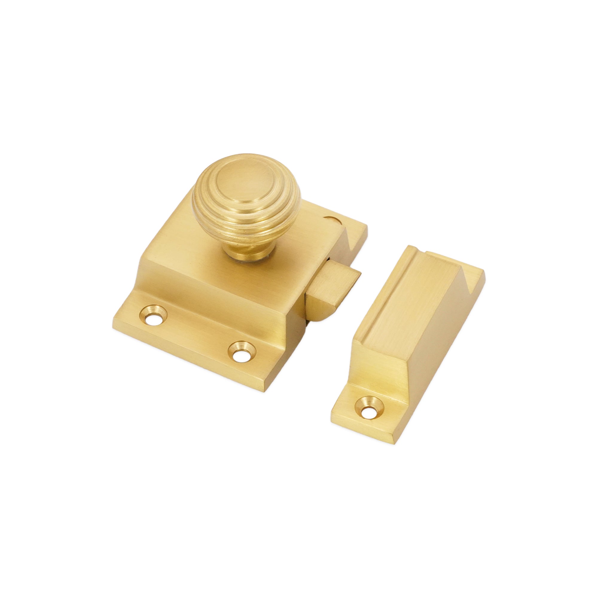 Beehive Cupboard Catch Satin Brass