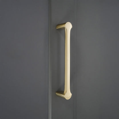 Tulip Pull Handle 165mm Polished Brass