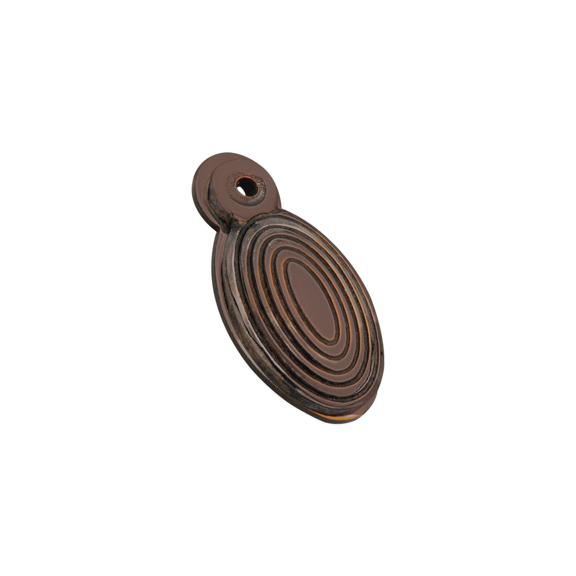 Oval Beehive Escutcheon Aged Bronze