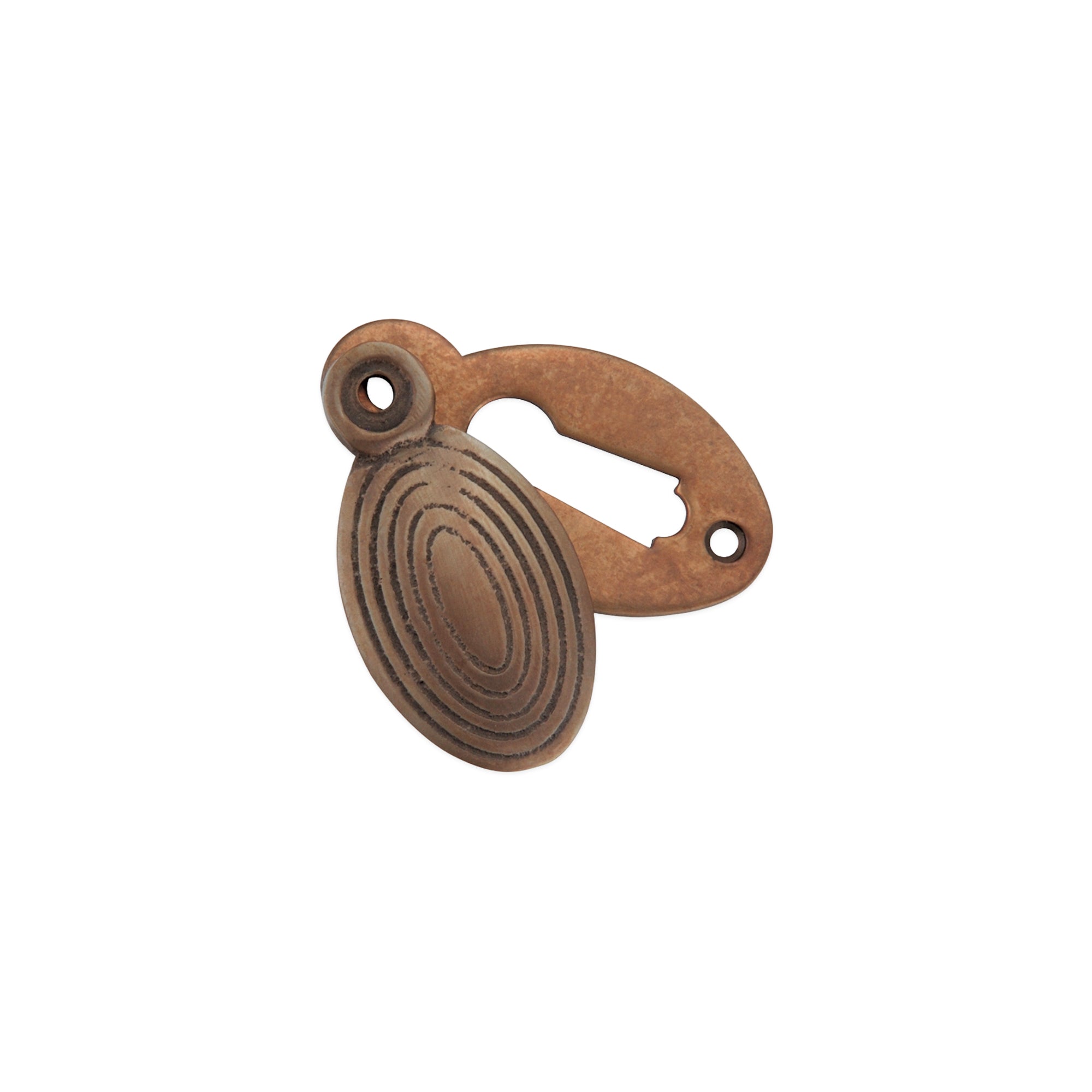 Oval Beehive Escutcheon Matt Antique