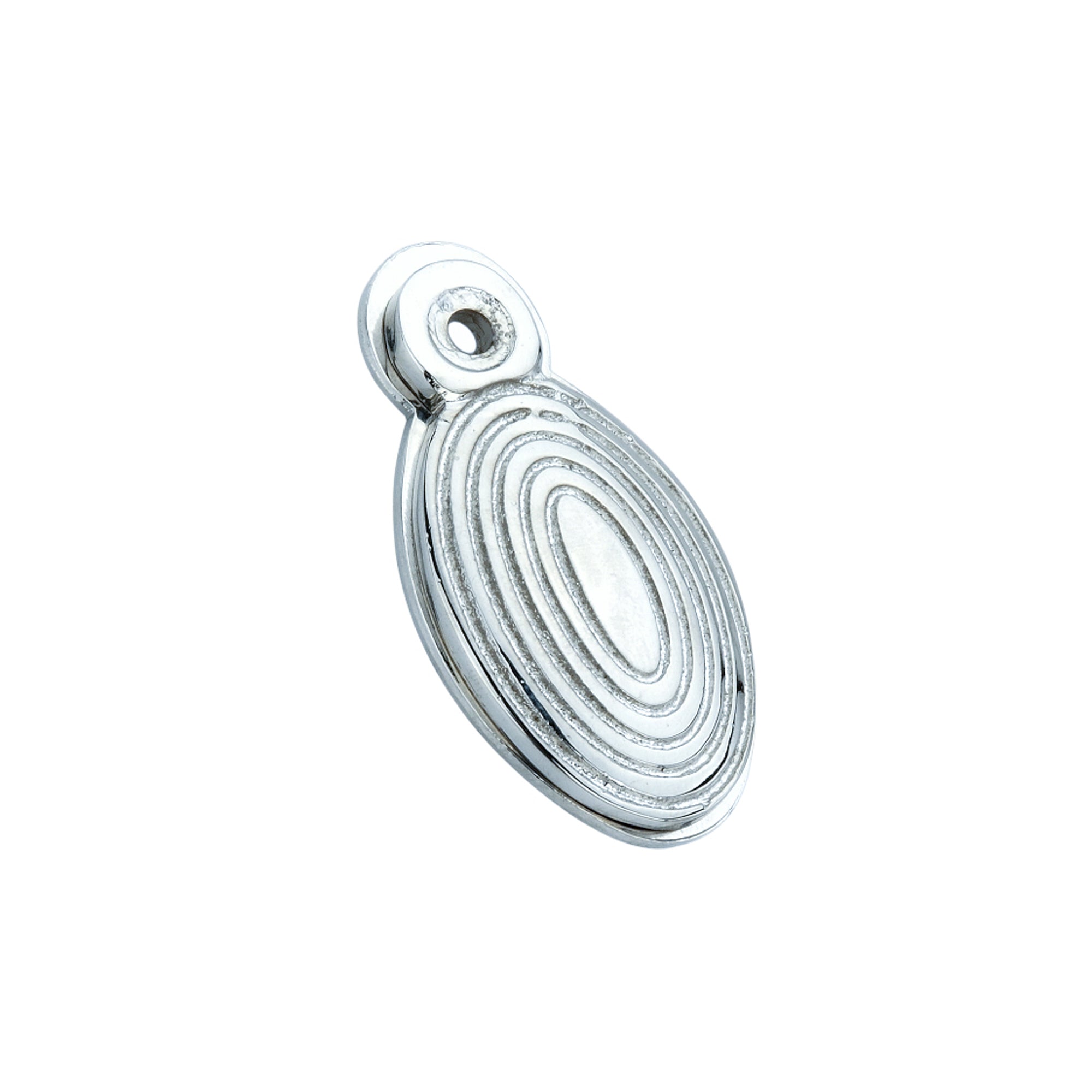 Oval Beehive Escutcheon Polished Chrome